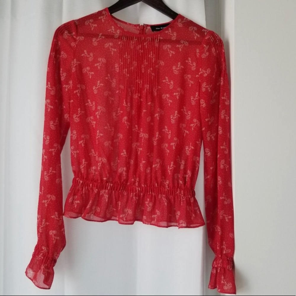 The Kooples pretty red blouse
